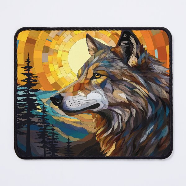 Item preview, Wolf at Sunset designed and sold by DappledMoon.