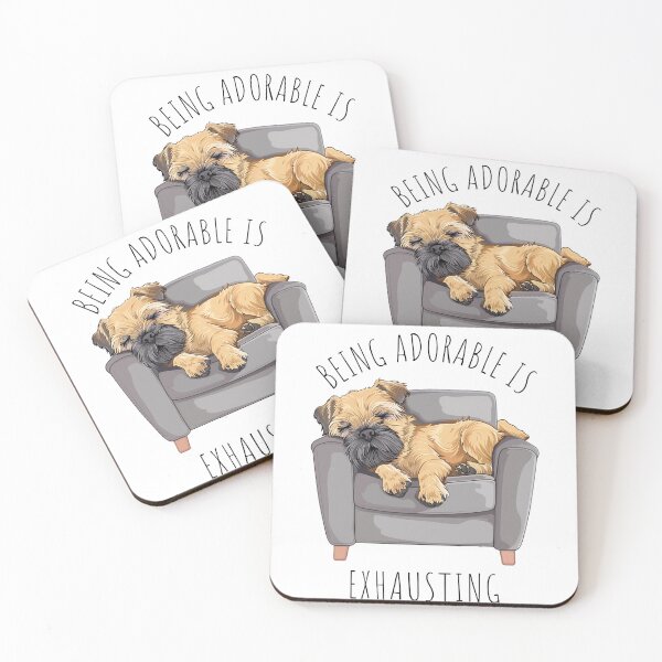 Item preview, Adorable Border Terrier: Exhausting Cuteness designed and sold by StoReprint1.
