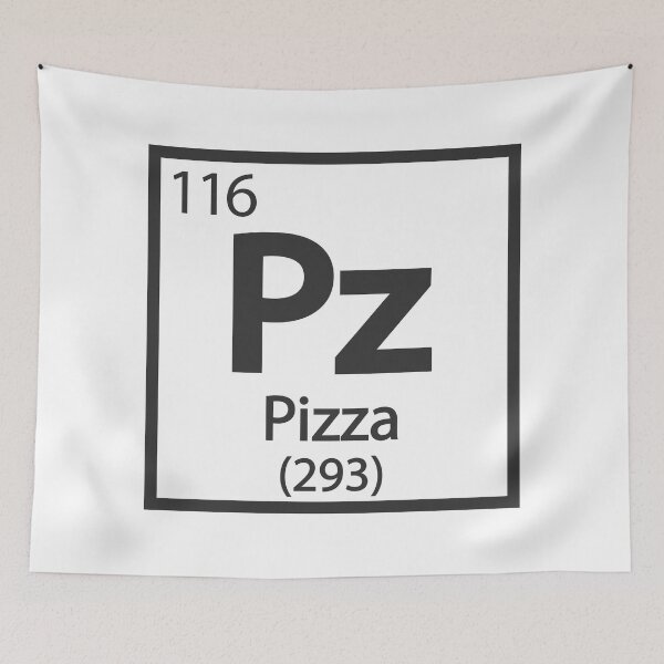 Artikelvorschau, Pizza-Element-Periodensystem entworfen und verkauft von TravelScientist.