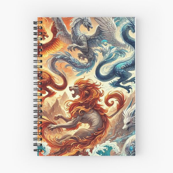 Item preview, Four Elemental Guardians in Harmony and Power designed and sold by TeslaSt0re.