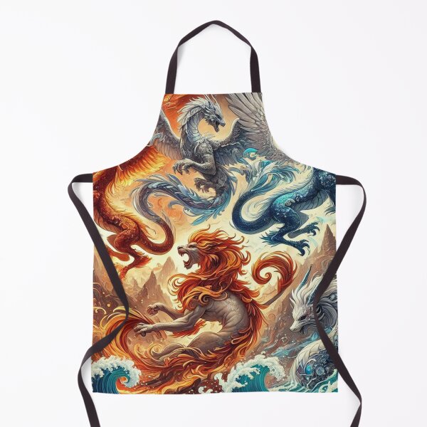 Item preview, Four Elemental Guardians in Harmony and Power designed and sold by TeslaSt0re.
