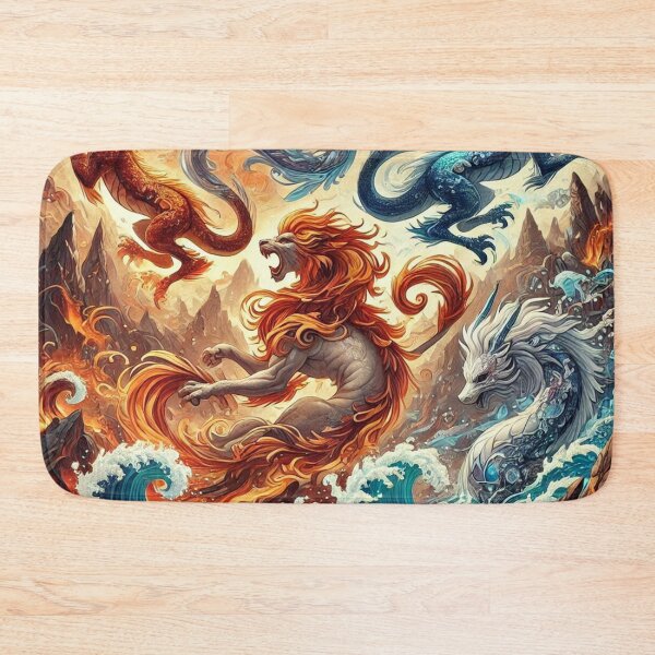 Item preview, Four Elemental Guardians in Harmony and Power designed and sold by TeslaSt0re.