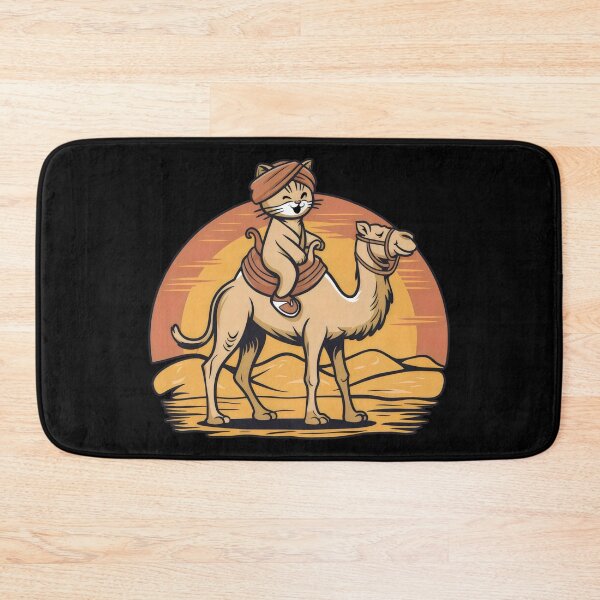 Item preview, Desert Adventure Cat Riding a Camel – Fun and Whimsical Design designed and sold by Cherry-Cat.