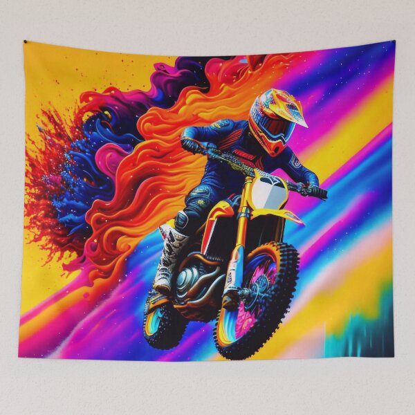Item preview, Motocross rider is jumping  designed and sold by M-Y-A-R-T-.