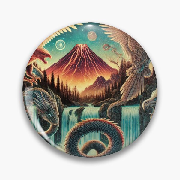 Item preview, Mythical Beasts Gather by Majestic Waterfalls designed and sold by TeslaSt0re.