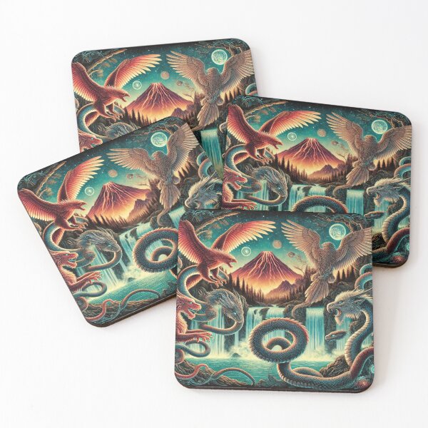 Item preview, Mythical Beasts Gather by Majestic Waterfalls designed and sold by TeslaSt0re.