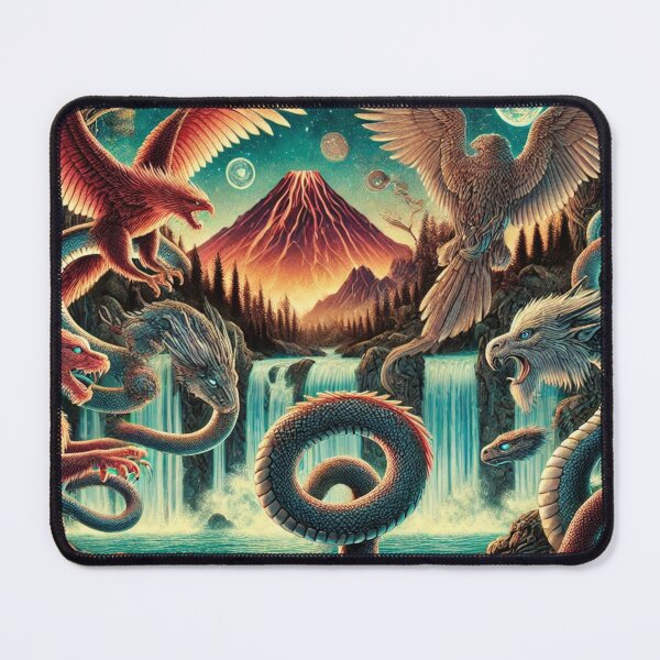 Item preview, Mythical Beasts Gather by Majestic Waterfalls designed and sold by TeslaSt0re.