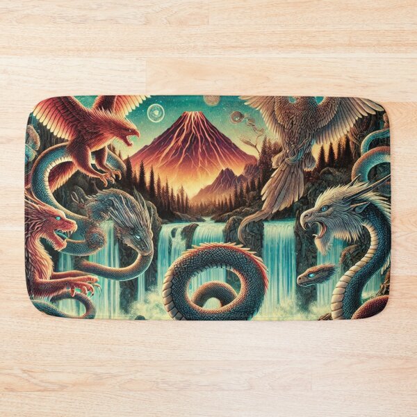 Item preview, Mythical Beasts Gather by Majestic Waterfalls designed and sold by TeslaSt0re.