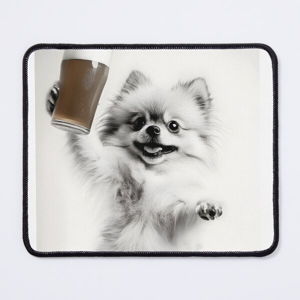 Item preview, Pomeranian Dog Drinking Beer, Funny Beer Humor designed and sold by CheekyAnimalz.