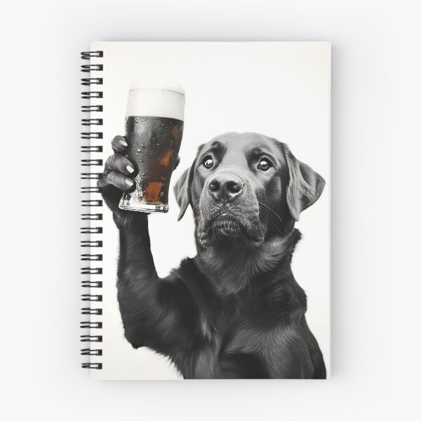 Item preview, Labrador Dog Drinking Beer, Funny Beer Humor designed and sold by CheekyAnimalz.