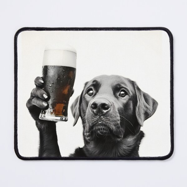 Item preview, Labrador Dog Drinking Beer, Funny Beer Humor designed and sold by CheekyAnimalz.