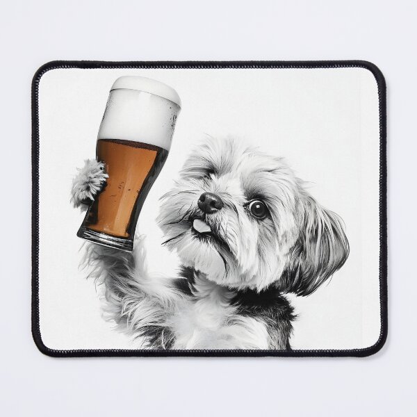 Item preview, Havanese Dog Drinking Beer, Funny Beer Humor designed and sold by CheekyAnimalz.