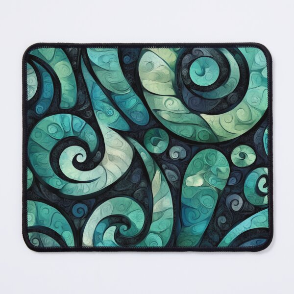 Item preview, New Zealand Māori Paua Pattern Koru Design 236 designed and sold by GrinGalore.