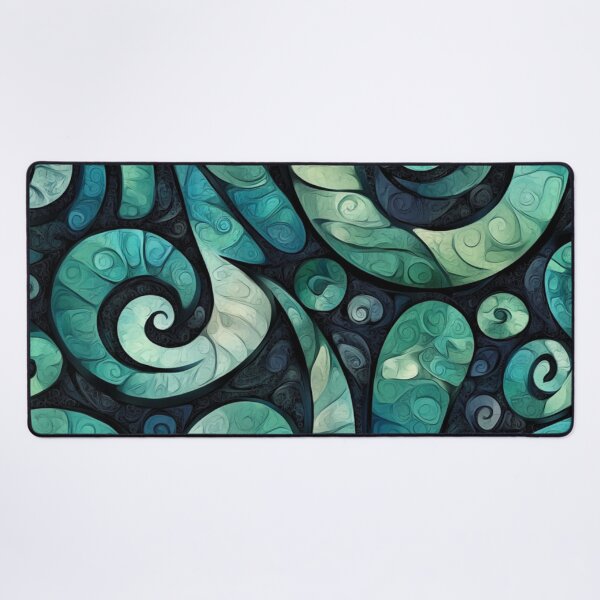 Item preview, New Zealand Māori Paua Pattern Koru Design 236 designed and sold by GrinGalore.