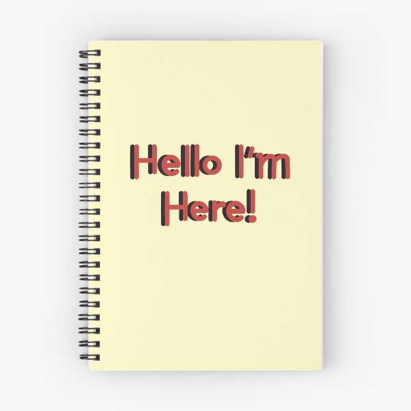 Item preview, Hello I’m Here! - Red designed and sold by Virtual Pathfinder.
