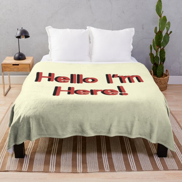Item preview, Hello I’m Here! - Red designed and sold by Virtual Pathfinder.