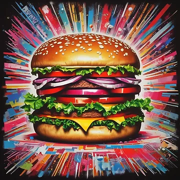 Artwork thumbnail, Hamburger Time by S-R-TDesign