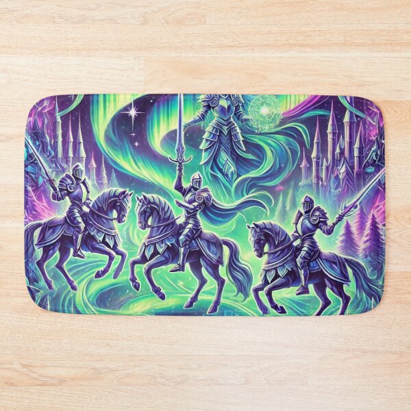 Item preview, Knights Under the Radiant Aurora Borealis designed and sold by TeslaSt0re.