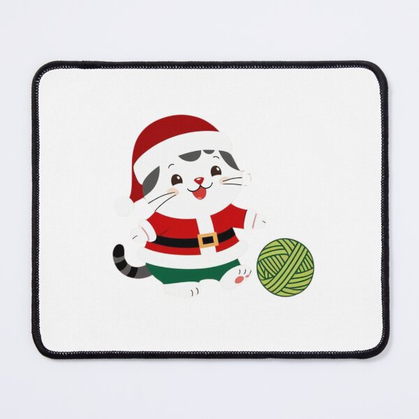 Item preview, Playful Santa Cat with Yarn Ball designed and sold by Kindoza Studio.