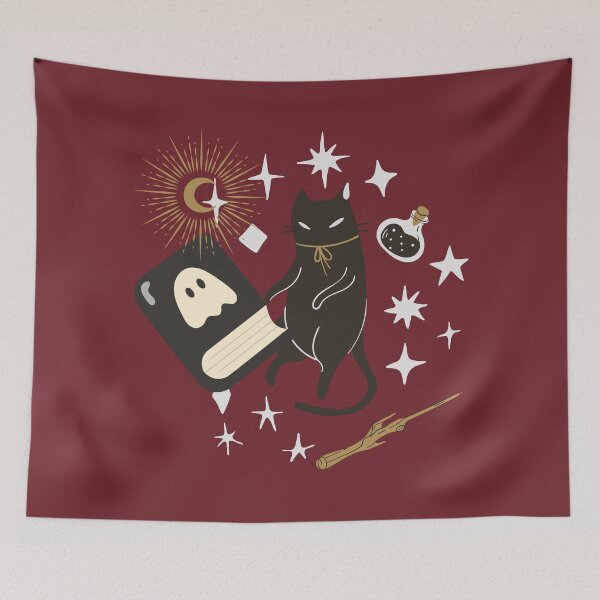 Item preview, Magic Black Cat designed and sold by YQvibe Studio.