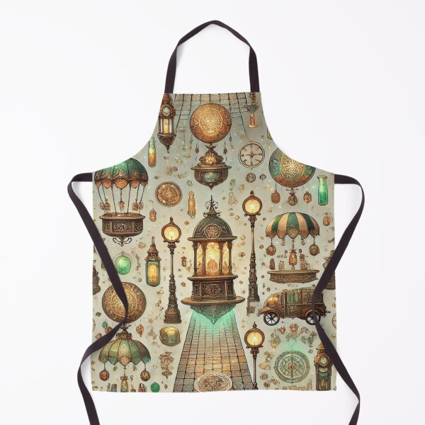 Item preview, Steampunk Lanterns and Airships in a Dreamlike Display designed and sold by TeslaSt0re.