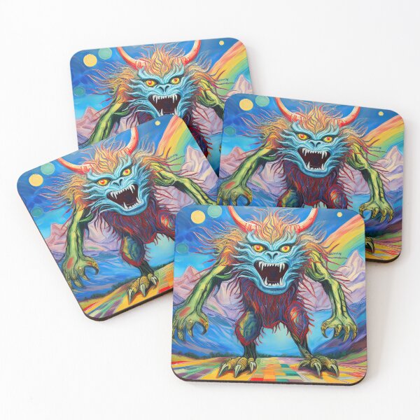 Item preview, Horror psychedelic painting of a monstrous figure designed and sold by Mikhail Palinchak.