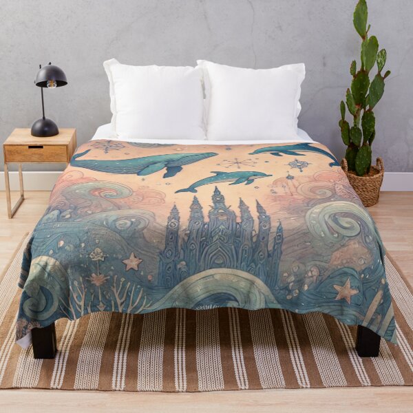 Item preview, Whales and Dolphins in an Enchanted Underwater World designed and sold by TeslaSt0re.