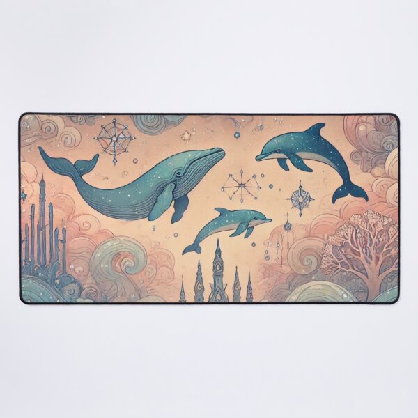 Item preview, Whales and Dolphins in an Enchanted Underwater World designed and sold by TeslaSt0re.