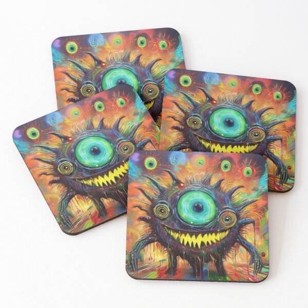 Item preview, Horror psychedelic painting of a monstrous figure designed and sold by Mikhail Palinchak.