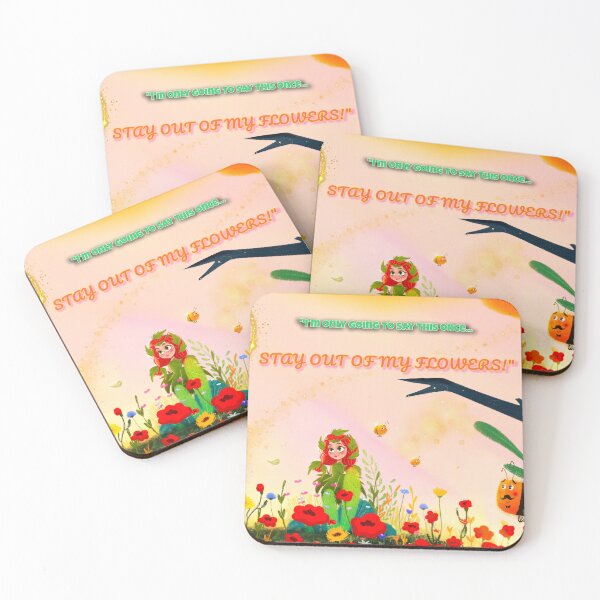 Item preview, "Stay Out Of My Flowers!" designed and sold by CATBUTT-DESIGNS.