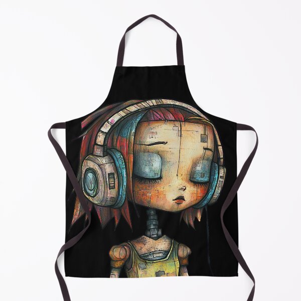 Item preview, Robot Beats. Synthetic girls like music too. designed and sold by Shoot-The-Moon.