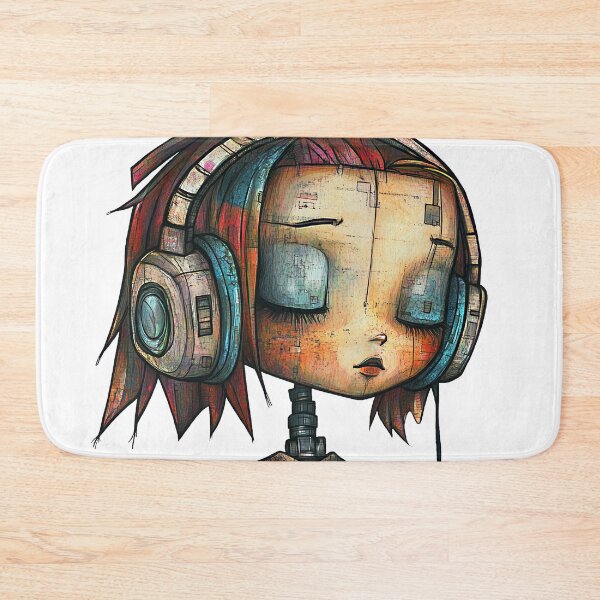 Item preview, Robot Beats. Synthetic girls like music too. designed and sold by Shoot-The-Moon.