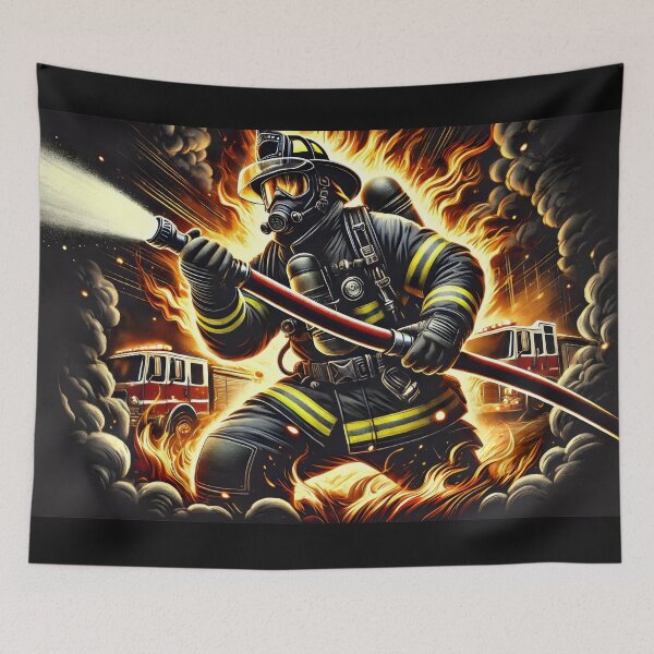 Item preview, Firefighter in action designed and sold by SaNNty.