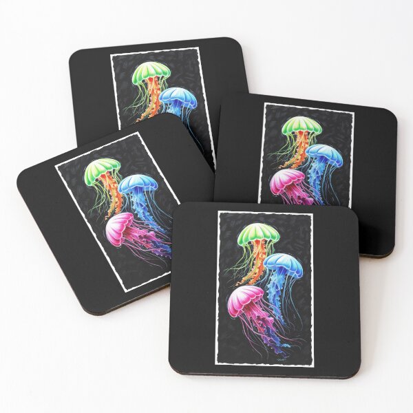 Item preview, NEON JELLYFISHES ART DESIGN designed and sold by asudesign.