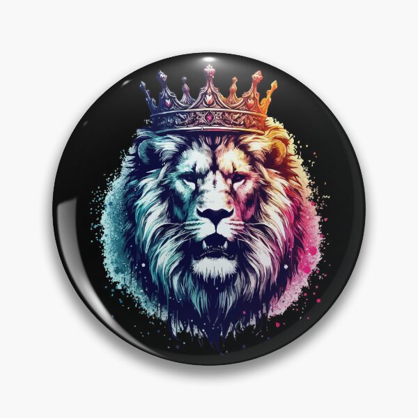 Item preview, Funny Lion King African Colorful designed and sold by TomFrontierArt.