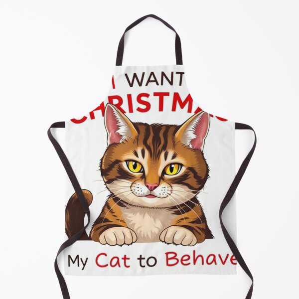 Item preview, All I Want for Christmas Is My Cat to Behave - Funny Pet Design designed and sold by ItheMattI.