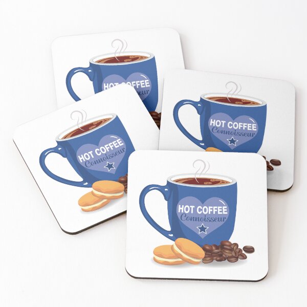 Item preview, Hot coffee connoisseur BLUE designed and sold by StellarFX.