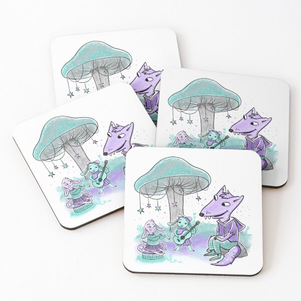 Item preview, Eating out with the fox and rabbits designed and sold by jasmineberry.