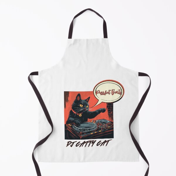 Item preview, DJ Catty Cat with Purrfect Beats designed and sold by Enea Kelo.