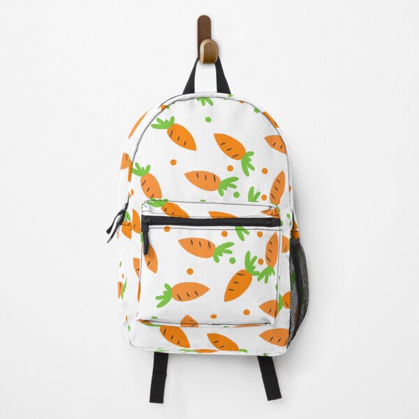 Item preview, Repeat seamless pattern with orange carrots, replete image design for fabric printing designed and sold by pipikijung.