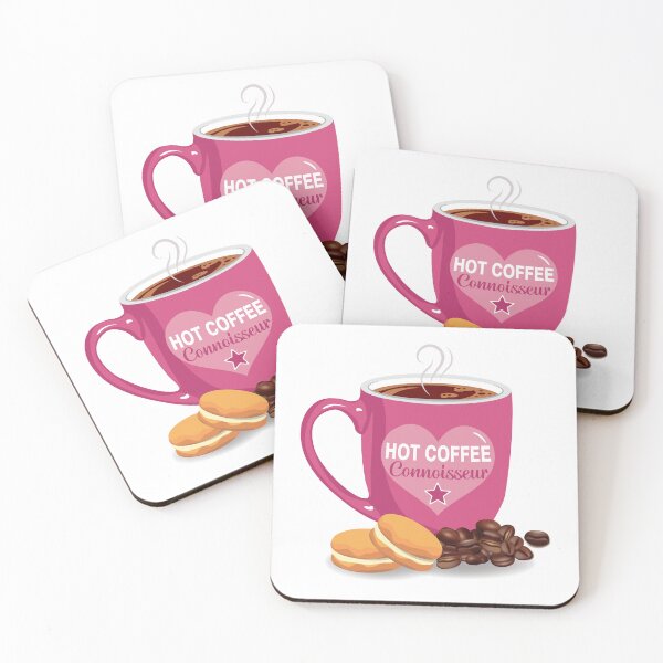 Item preview, Hot coffee connoisseur PINK designed and sold by StellarFX.