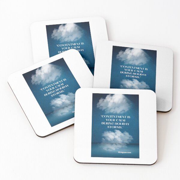 Item preview, "Contentment is your calm during holiday storms." designed and sold by CUTESTUFFnow.