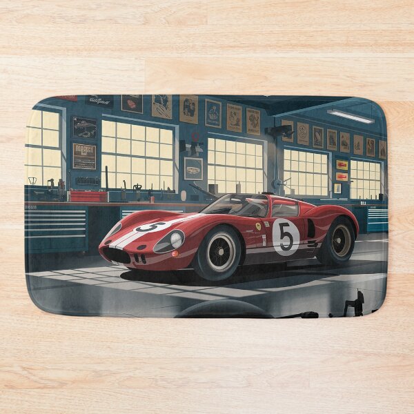 Item preview, retro red racing car 5 designed and sold by Random Designs.