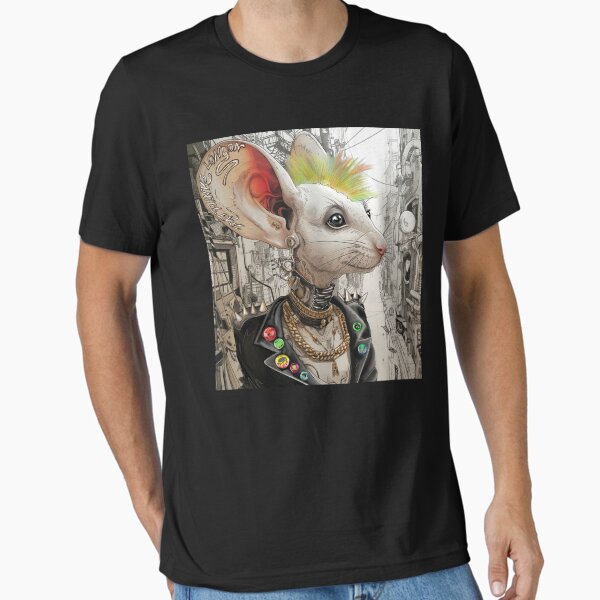 Rat Punk from Rat Gang Crew and the Broken City Tale Teller Club Books Essential T-Shirt