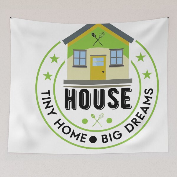 Item preview, House | tinny home big dreams designed and sold by TEEDESIGMSTUDIO.