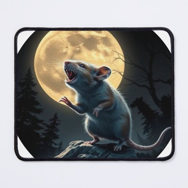 Item preview, Howling mouse T-shirt designed and sold by NorgTs.
