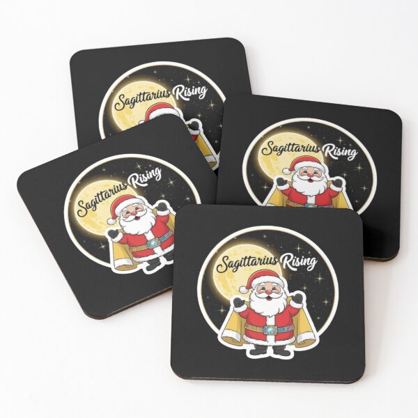 Item preview,   Cute Sagittarius Rising Christmas Astrology Santa Art designed and sold by Mudastro Astrology.