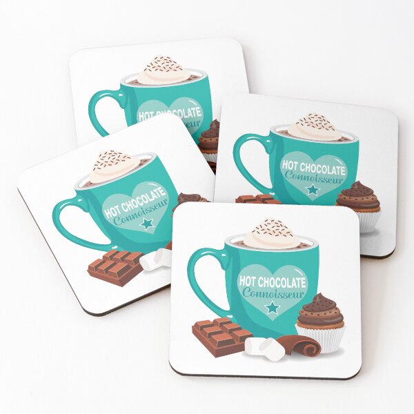 Item preview, Hot chocolate connoisseur with whipped cream AQUA designed and sold by StellarFX.
