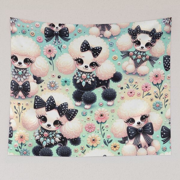 Item preview, Elegant Poodles and Blooming Beauties designed and sold by Wags & Tails.