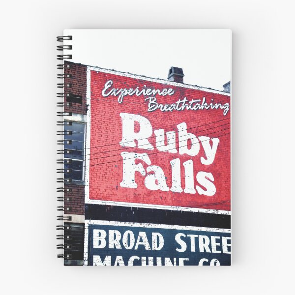 Item preview, Ruby Falls Painted Ad - Vintage Washed Wall Art Print designed and sold by FraireDesign.